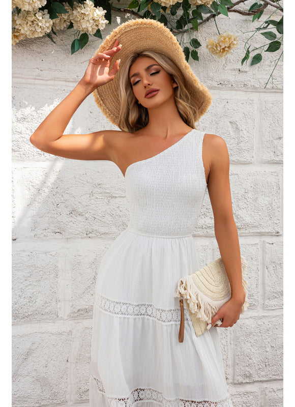 Robe Midi Écrue Légère - gallery 2
