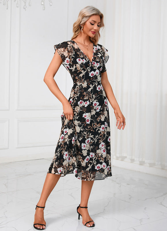 Robe Midi Florale Légère - gallery 8