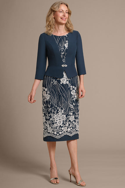 Midi Robe De Cérémonie Femme Chic - gallery 2