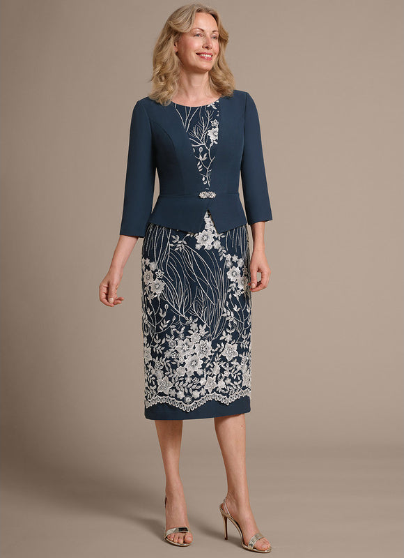 Midi Robe De Cérémonie Femme Chic - gallery 2