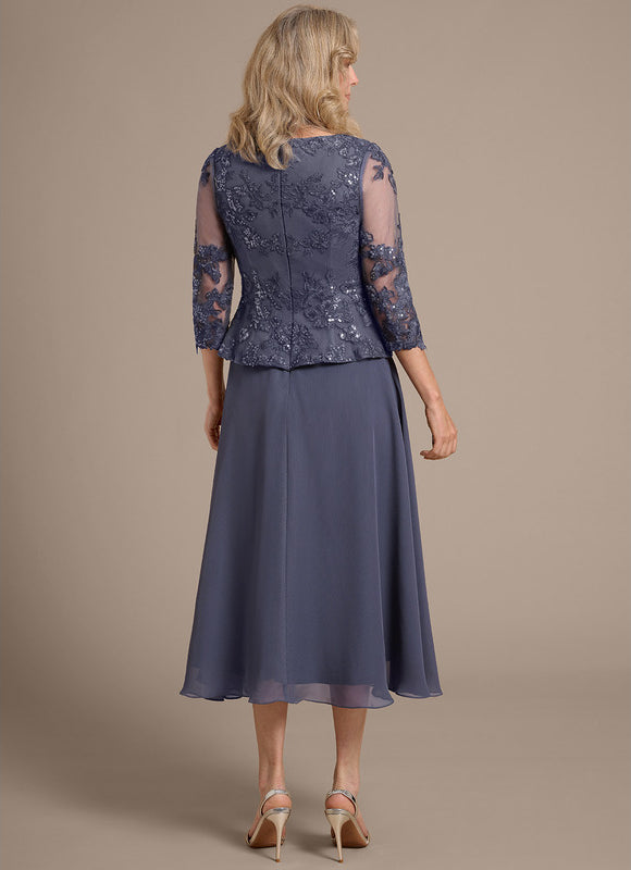 Robe Midi Manche 3 4 - gallery 6