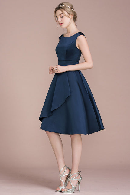 Robe Midi Navy Élégance - gallery 3