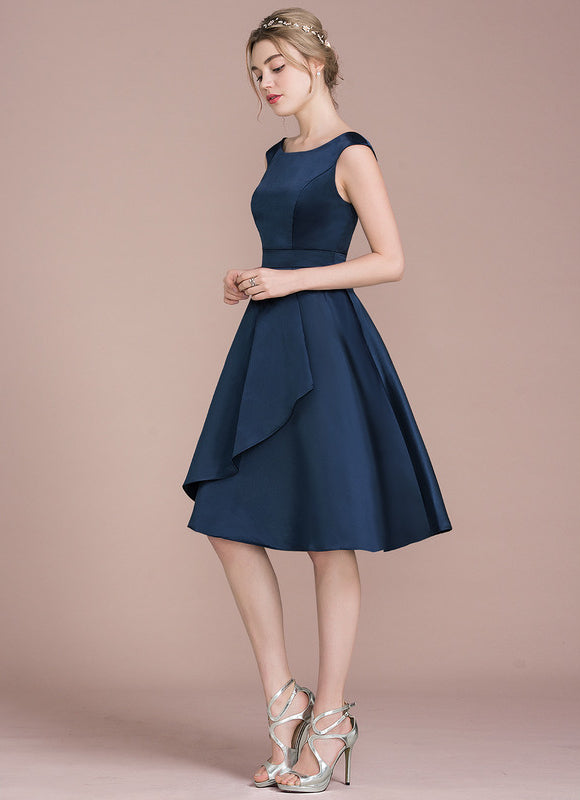 Robe Midi Navy Élégance - gallery 3
