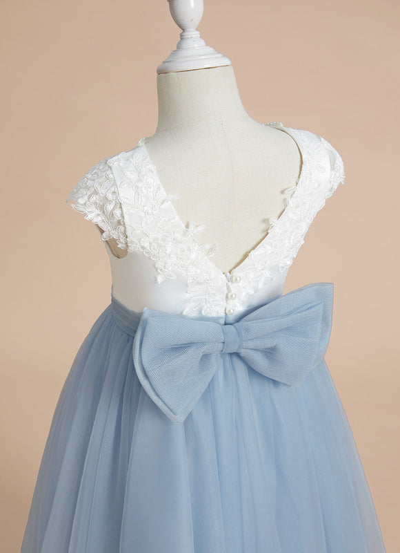 Robe Midi Tulle Bleu Céleste - gallery 4