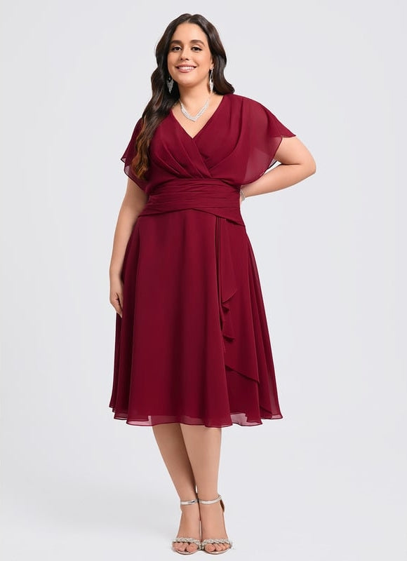 Robe Midi Trapèze Élégante - gallery 7