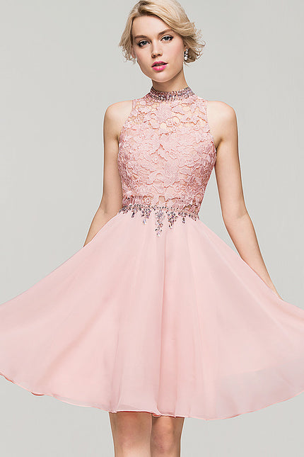 Robe Midi Rose Paillettes - gallery 1