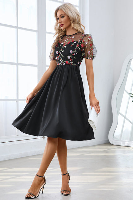 Robe Midi Broderie Illusion - gallery 1