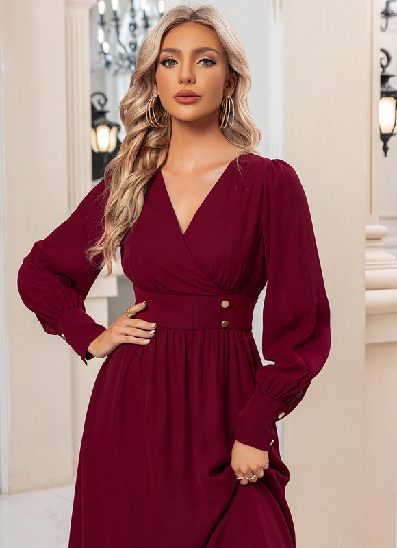 Robe Midi Manches Bouffantes - gallery 2