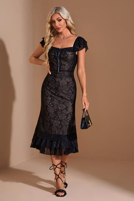 Robe Midi Dentelle Charme - gallery 5