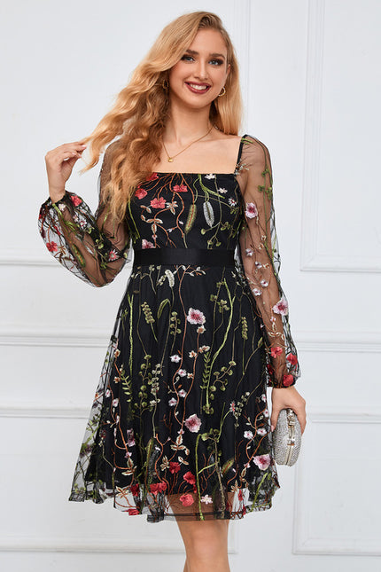 Robe Midi Brodée Tulle - gallery 7