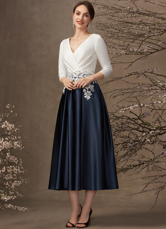 Robe Midi Mère Satinée - gallery 3