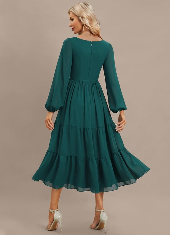 Robe Midi Fluide Élégante - gallery 5