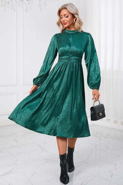 Robe Midi Éclat Émeraude - gallery 6