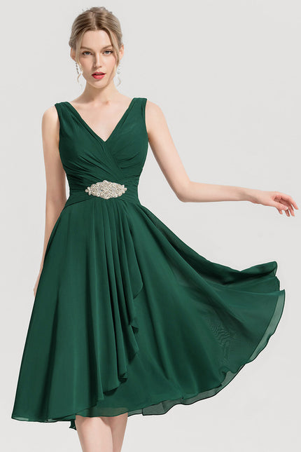 Robe Midi Émeraude Flottante - gallery 7