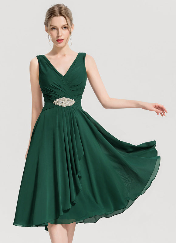 Robe Midi Émeraude Flottante - gallery 7
