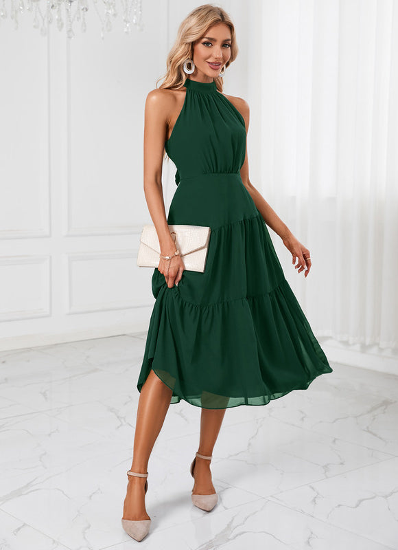 Robe Midi Chiffon Trapèze - gallery 8