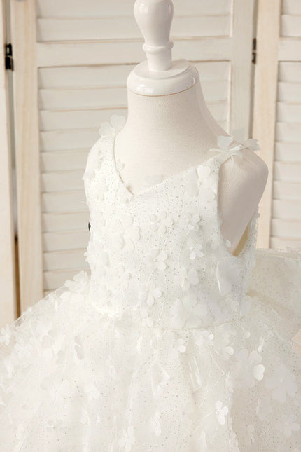 Robe Midi En Tulle Fleuri - gallery 7