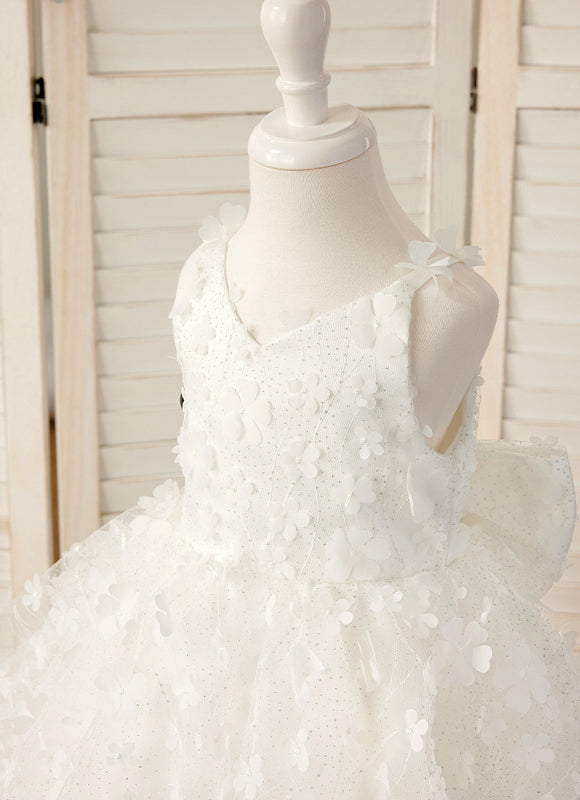 Robe Midi En Tulle Fleuri - gallery 7