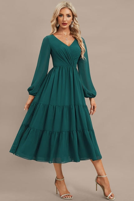 Robe Midi Fluide Élégante - gallery 4