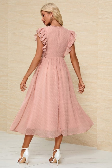 Robe Midi Midi Texturée - gallery 1