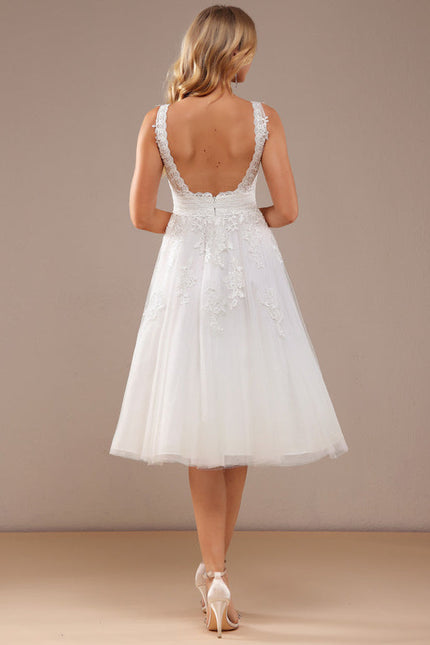 Robe Midi Tulle Écrue - gallery 3