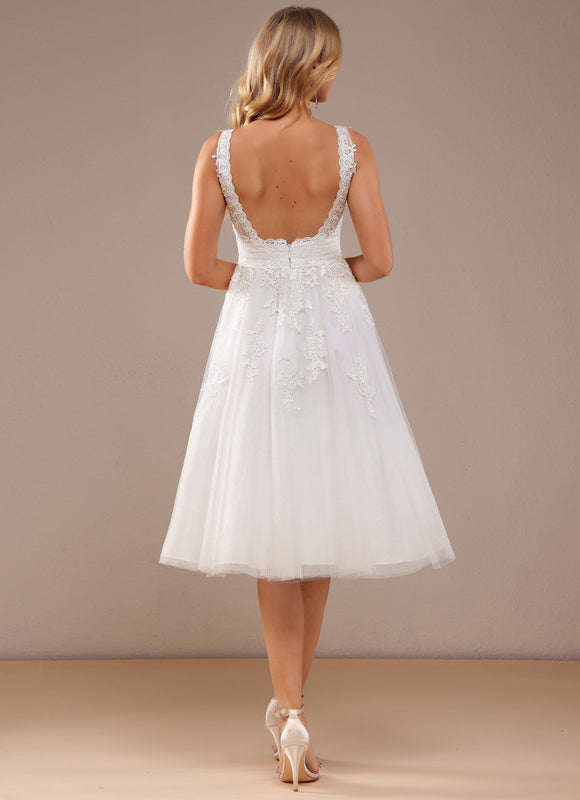 Robe Midi Tulle Écrue - gallery 3