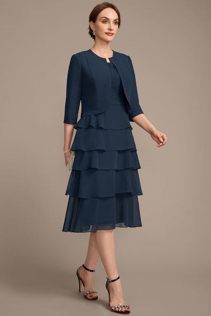 Robe Midi Mousseline Volants - gallery 4