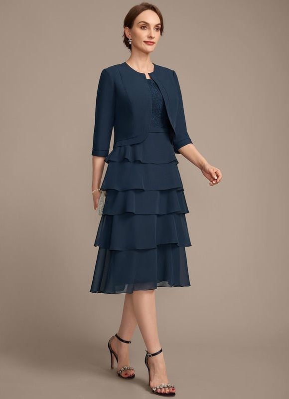 Robe Midi Mousseline Volants - gallery 4