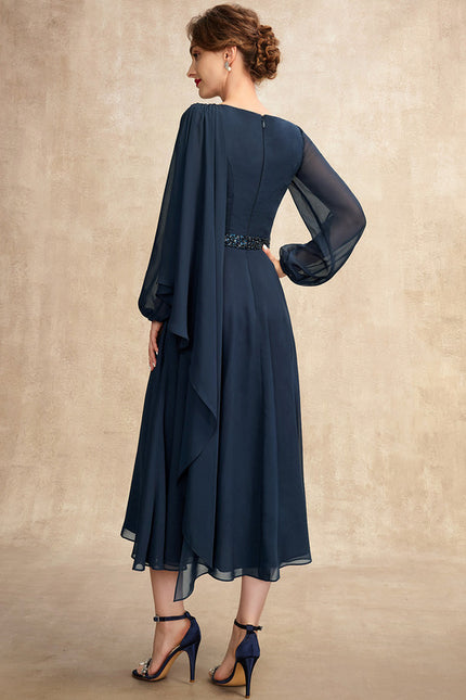 Robe Midi Mousseline Sophistiquée - gallery 3