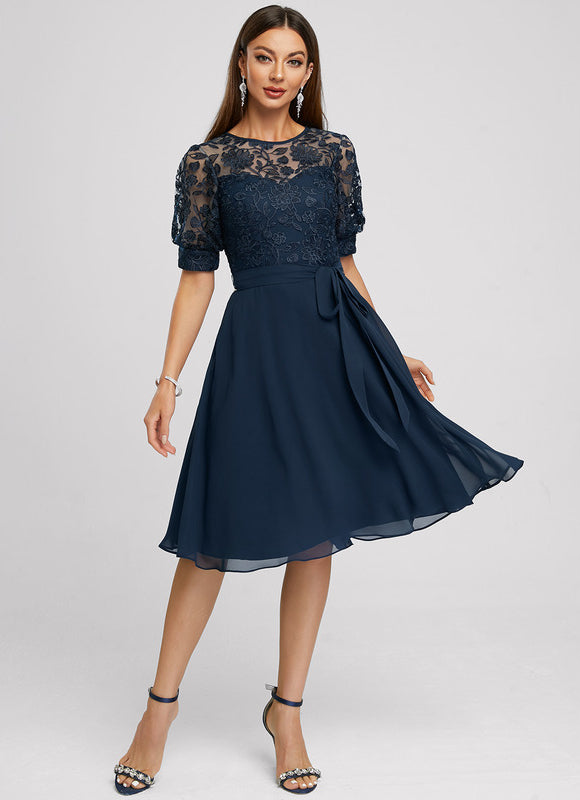 Robe Midi Éclosion Élégante - gallery 1