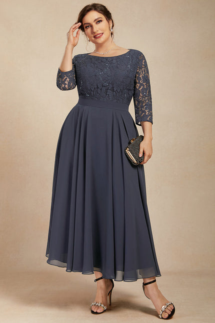 Robe Midi Manche 3 4 - gallery 9