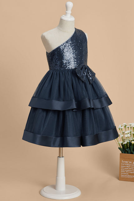 Robe Midi Asymétrique Pailletée - gallery 1