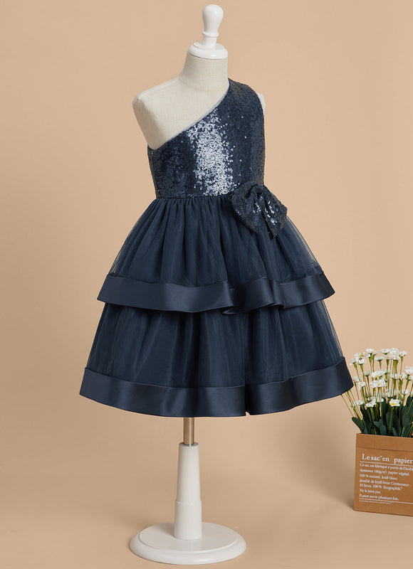 Robe Midi Asymétrique Pailletée - gallery 1