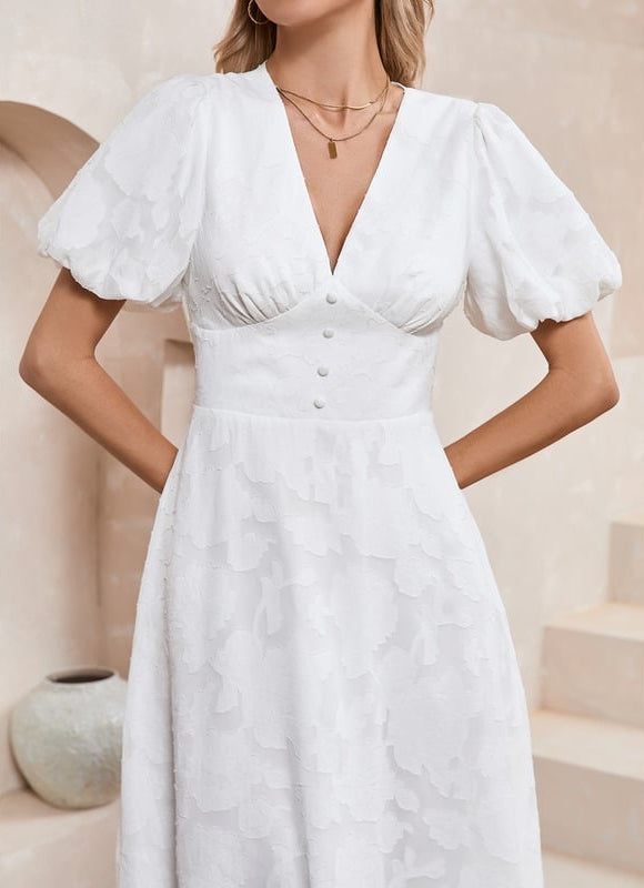 Robe Midi Midi Texturée - gallery 3