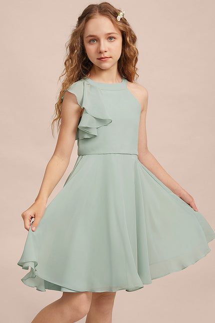 Robe Midi Mousseline Verte