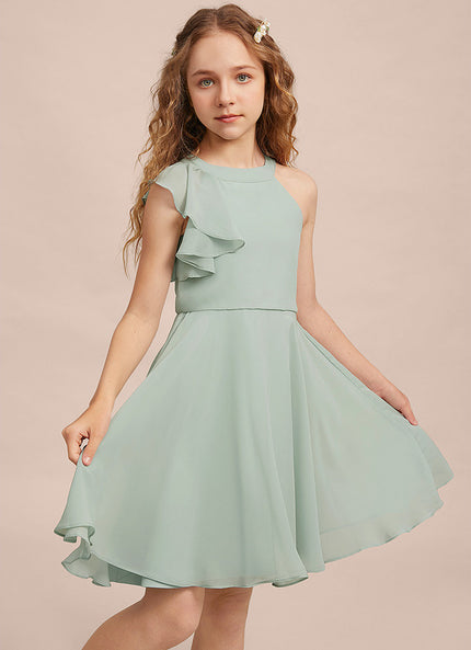 Robe Midi Mousseline Verte