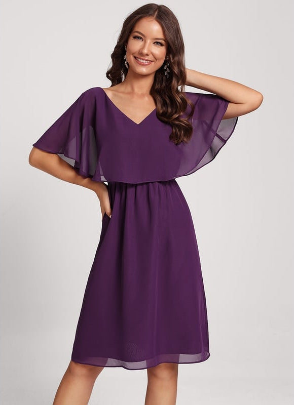 Robe Midi Bleu Nuit Élégante - gallery 5