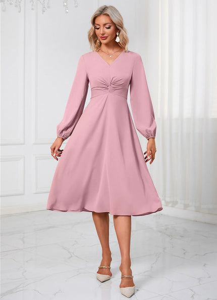 Robe Midi Élégance Rubis Éthérée