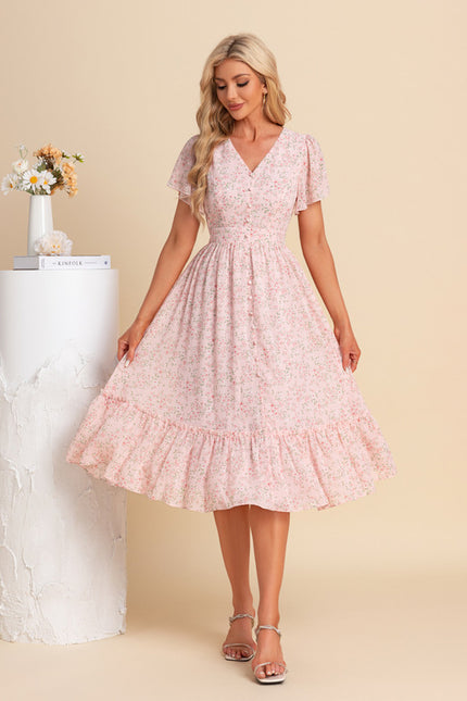 Robe Midi Florale Vaporeuse - gallery 4