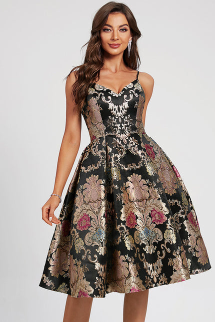 Robe Midi Baroque Éclatante