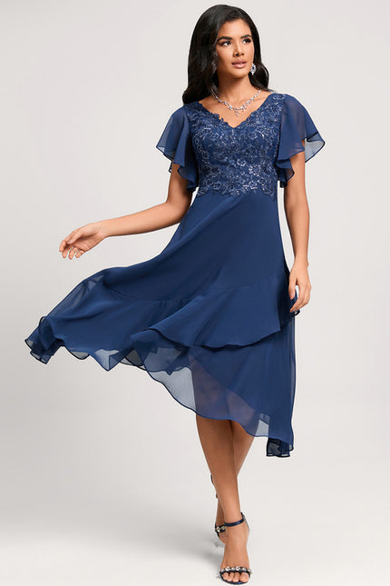 Robe Midi Fluide À Volants - gallery 3