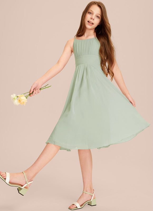 Robe Midi Évasée Marine - gallery 2