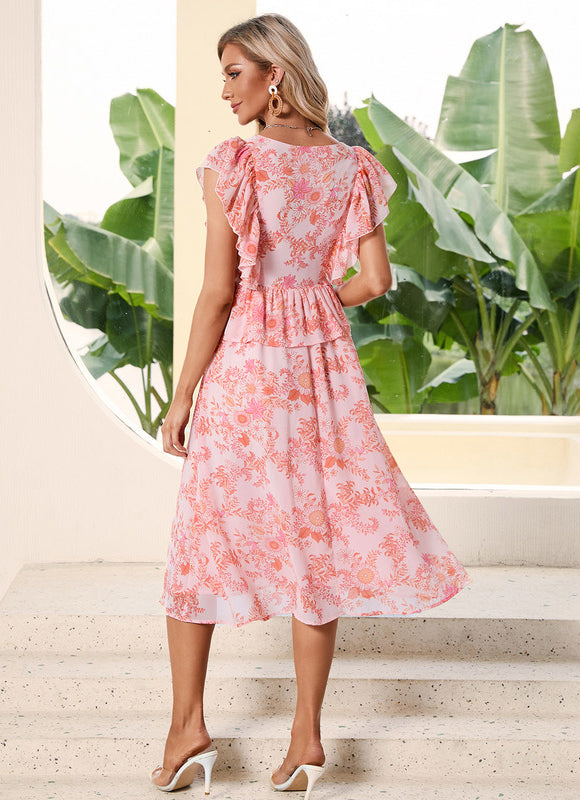 Robe Midi Florale Légère - gallery 3