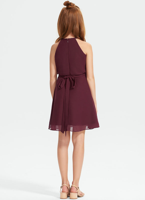 Robe Midi Mousseline Verte - gallery 1