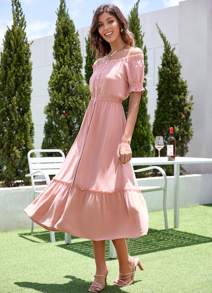 Robe Midi Midi Coton Aérienne
