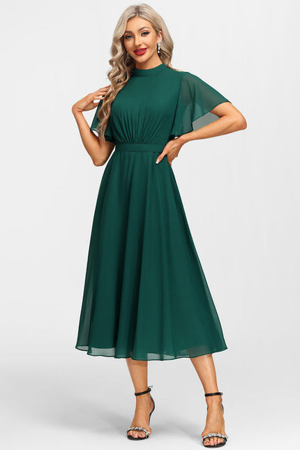 Robe Midi Élégance Émeraude - gallery 4