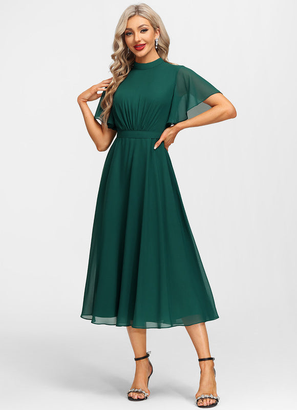 Robe Midi Élégance Émeraude - gallery 4