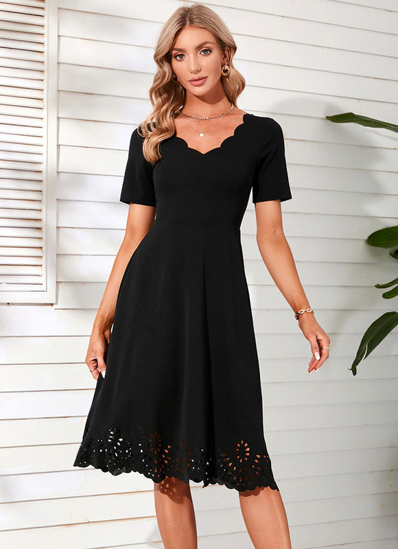 Robe Midi Maille Côtelée