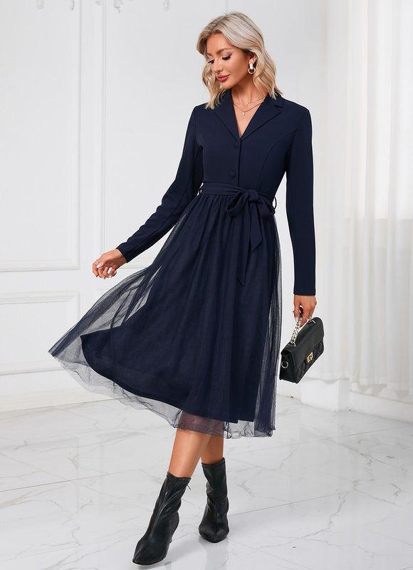 Robe Midi Élégante Tulle - gallery 3