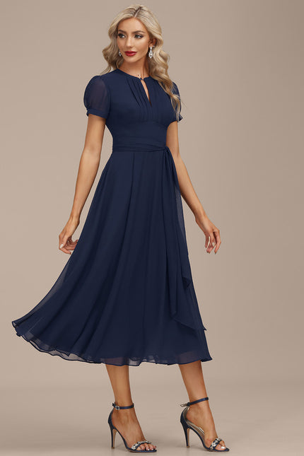 Robe Midi Chiffon Nuit - gallery 4